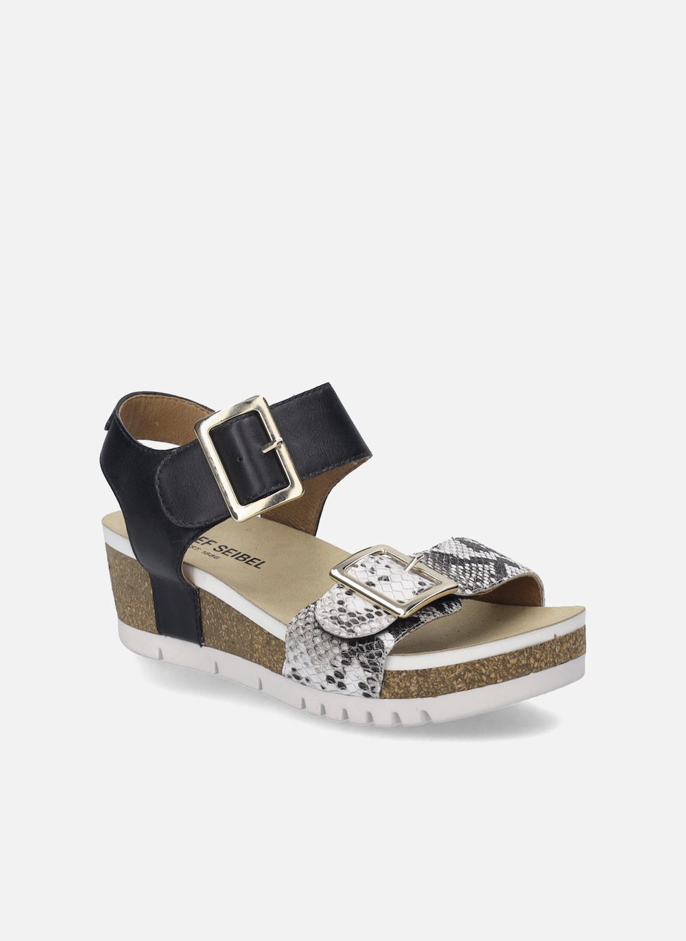 Große Größen Damen Sandale Quinn 02, Damen, schwarz, Größe: 40, Leder, Happy Size DE Women von JOSEF SEIBEL