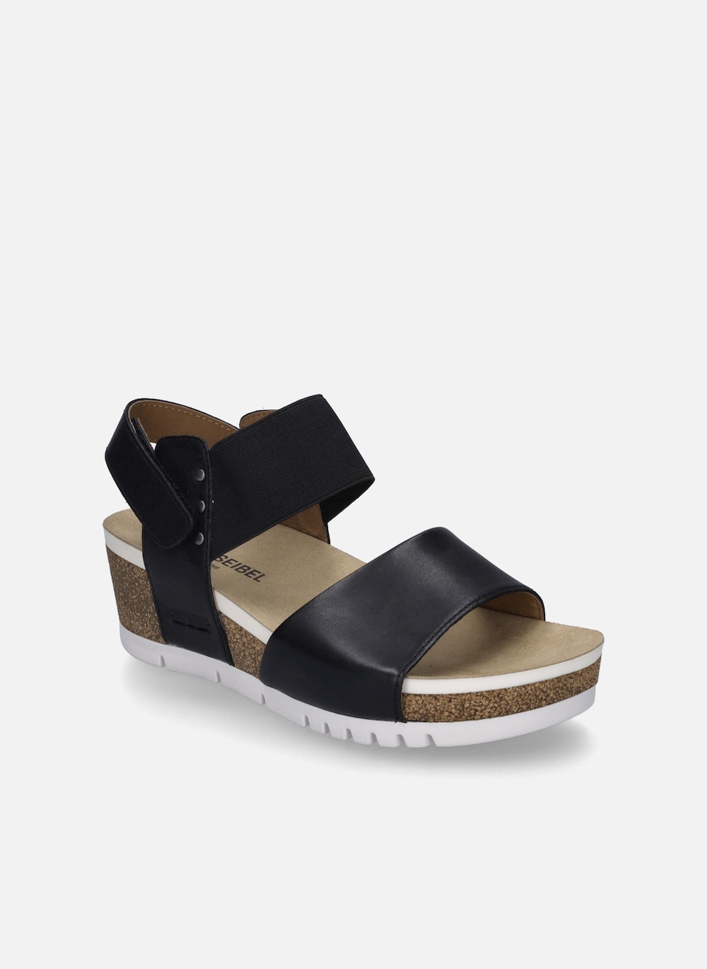 Große Größen Damen Sandale Quinn 09, Damen, schwarz, Größe: 37, Leder, Happy Size DE Women von JOSEF SEIBEL