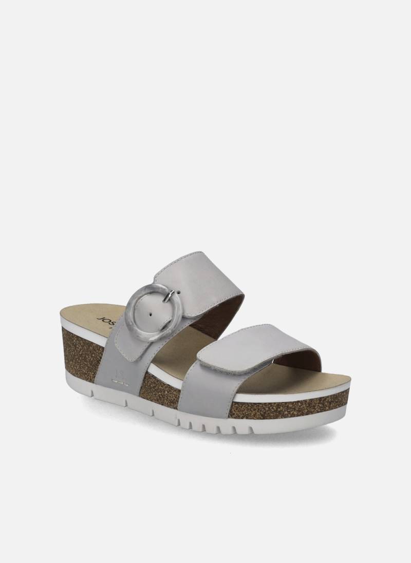 Große Größen Damen Sandale Quinn 14, Damen, grau, Größe: 38, Leder, Happy Size DE Women von JOSEF SEIBEL