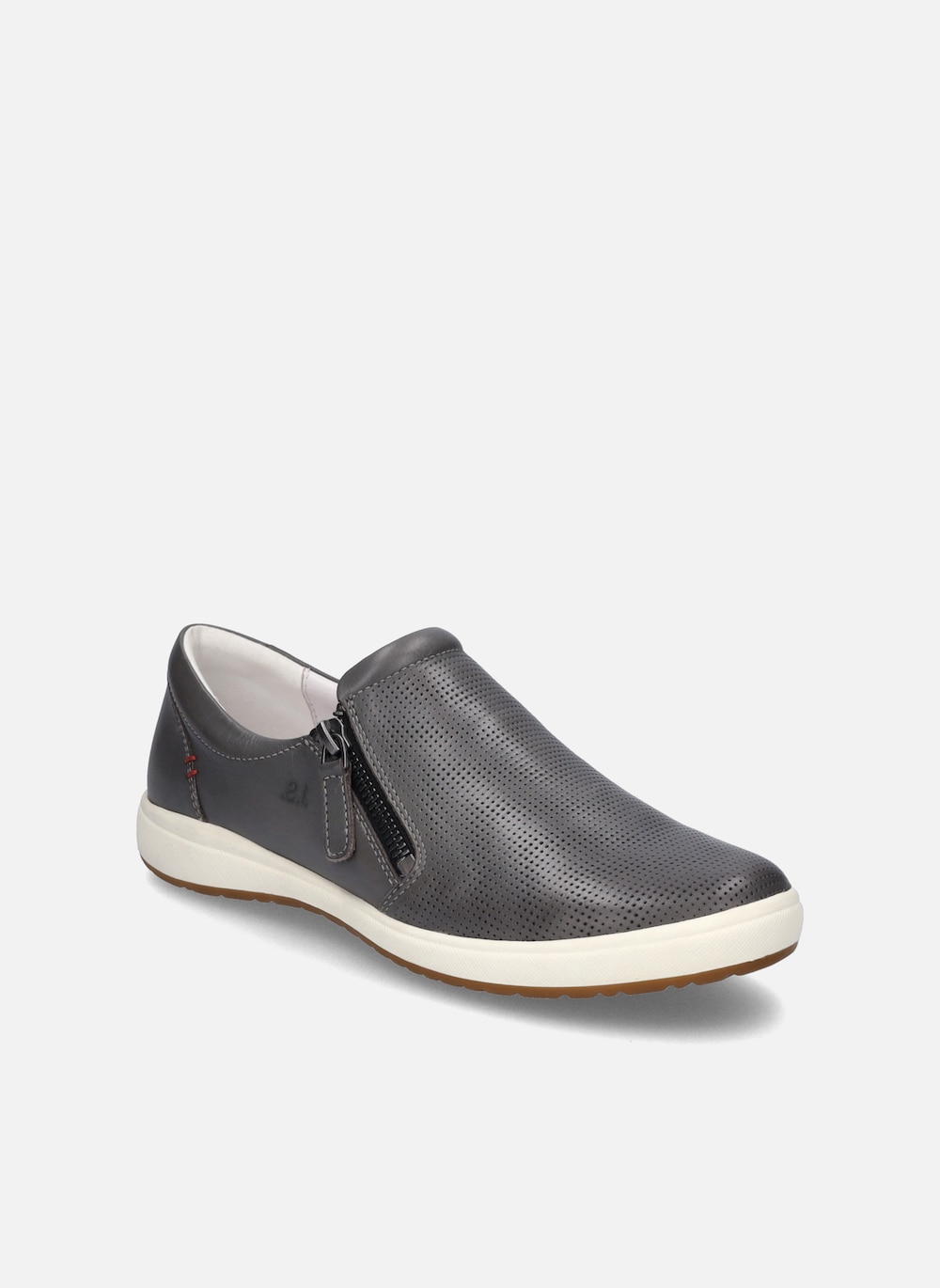 Große Größen Damen Slipper Caren 22, Damen, grau, Größe: 43, Leder, Happy Size DE Women von JOSEF SEIBEL