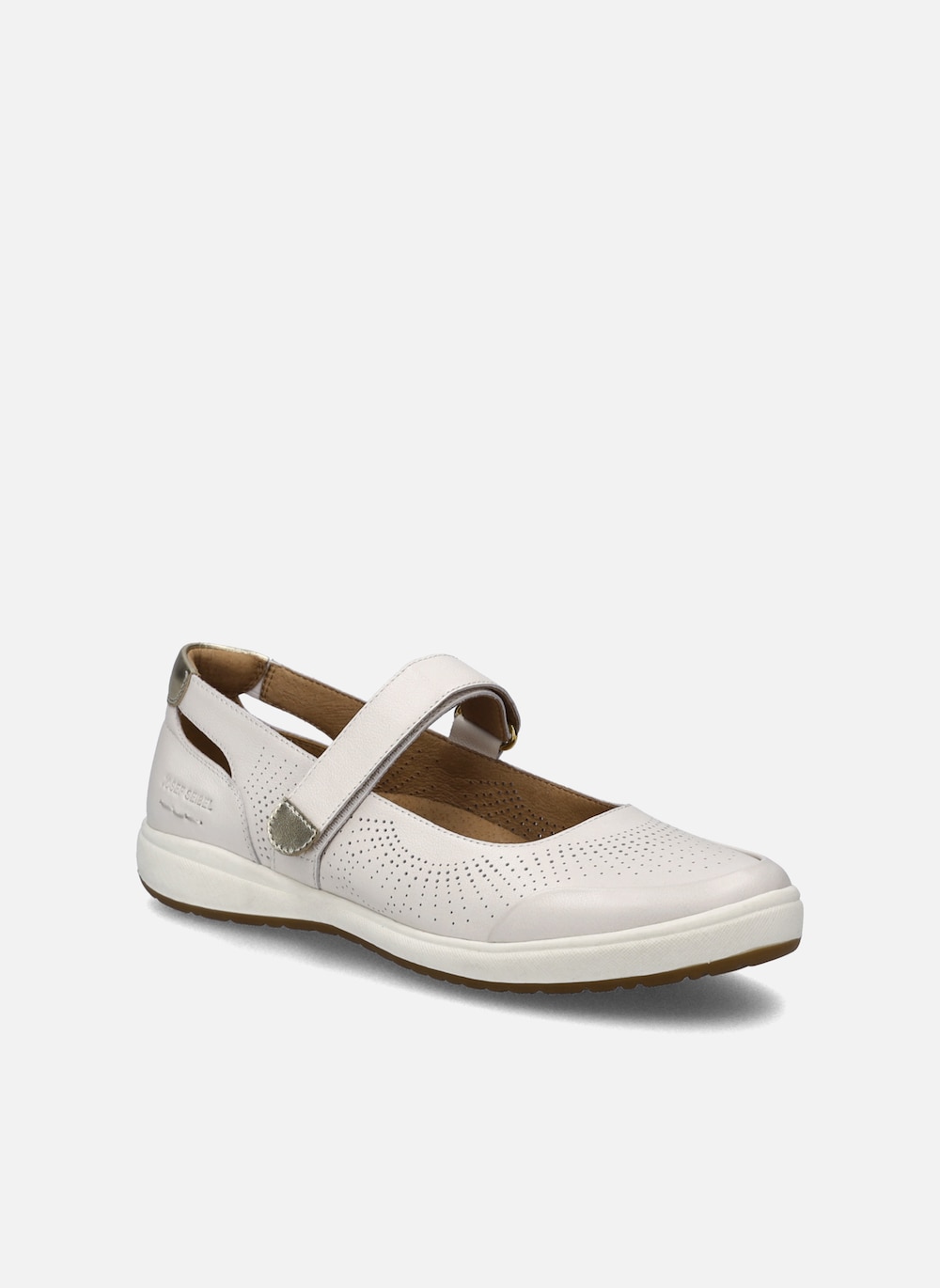 Große Größen Damen Slipper Caren 68, Damen, weiß, Größe: 40, Leder, Happy Size DE Women von JOSEF SEIBEL