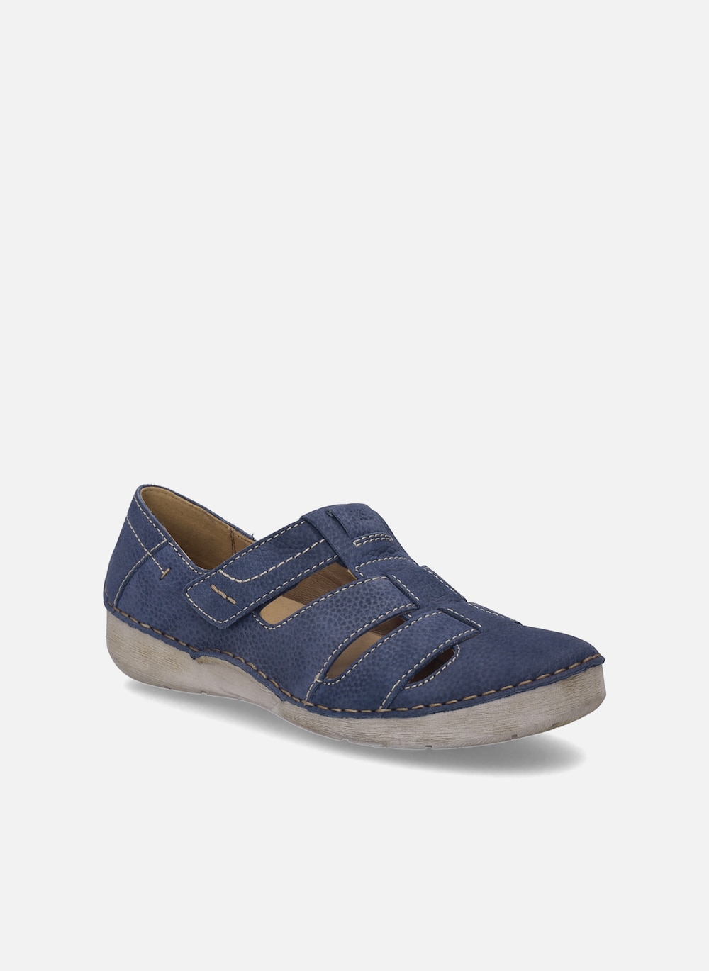 Große Größen Damen Slipper Fergey 59, Damen, grau, Größe: 43, Leder, Happy Size DE Women von JOSEF SEIBEL
