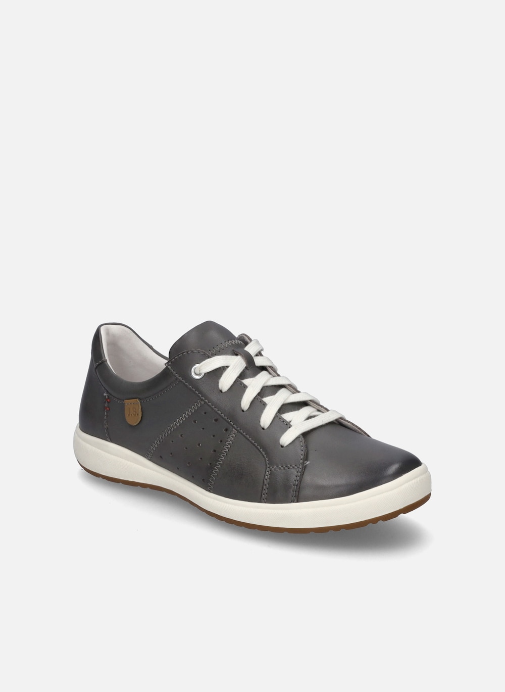 Große Größen Damen Sneaker Caren 01, Damen, grau, Größe: 36, Leder, Happy Size DE Women von JOSEF SEIBEL