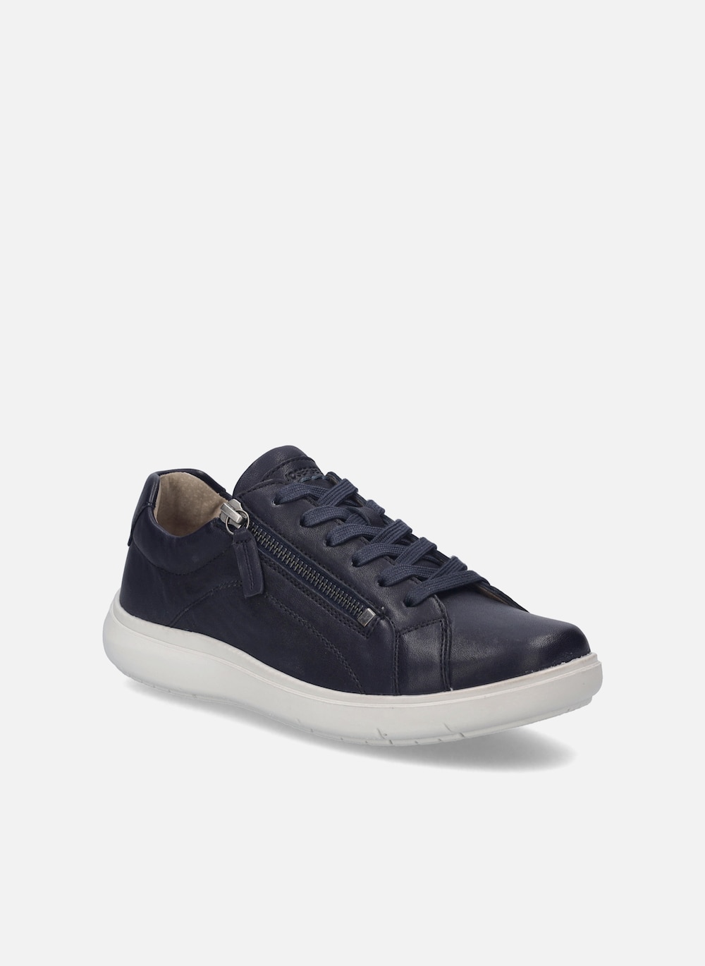 Große Größen Damen Sneaker Megan 01, Damen, grau, Größe: 41, Leder, Happy Size DE Women von JOSEF SEIBEL