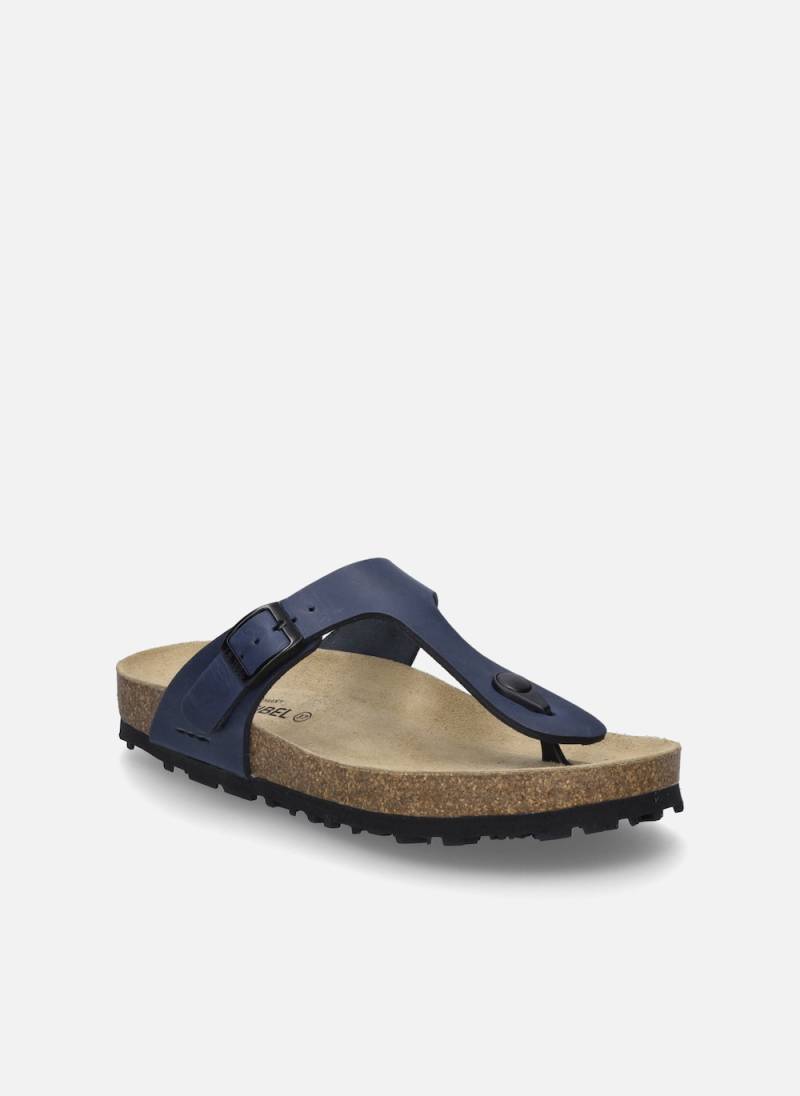 Große Größen Damen Zehentrenner Hermine 02, Damen, blau, Größe: 44, Leder, Happy Size DE Women von JOSEF SEIBEL