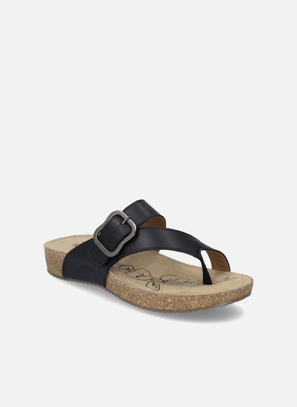 Große Größen Damen Zehentrenner Tonga 77, Damen, schwarz, Größe: 40, Leder, Happy Size DE Women von JOSEF SEIBEL