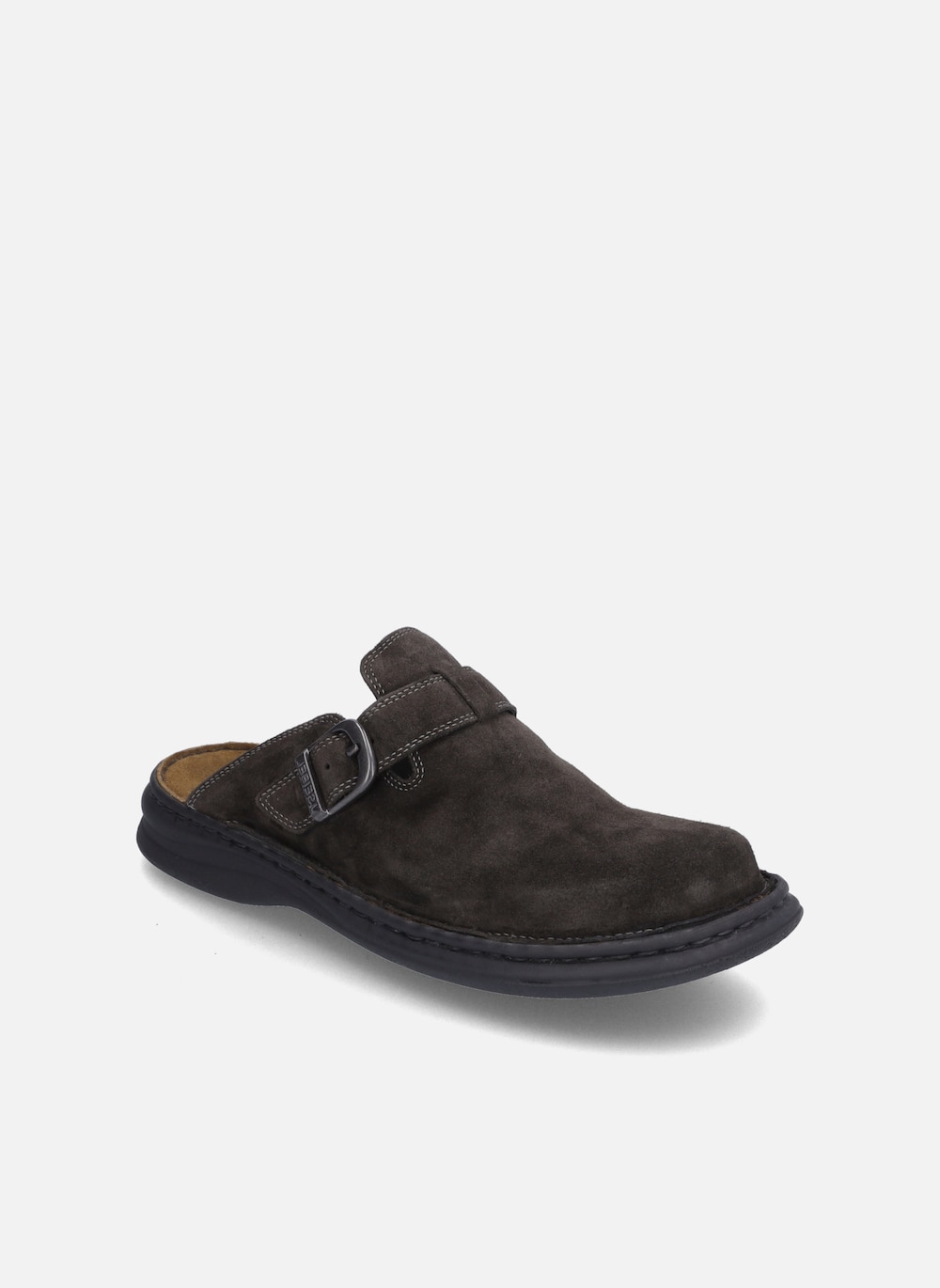Große Größen Herren Clog Madrid, Herren, grau, Größe: 42, Leder, Happy Size DE Men von JOSEF SEIBEL
