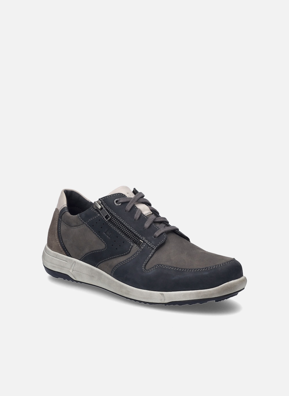 Große Größen Herren Halbschuh Enrico 20, Herren, grau, Größe: 46, Leder, Happy Size DE Men von JOSEF SEIBEL