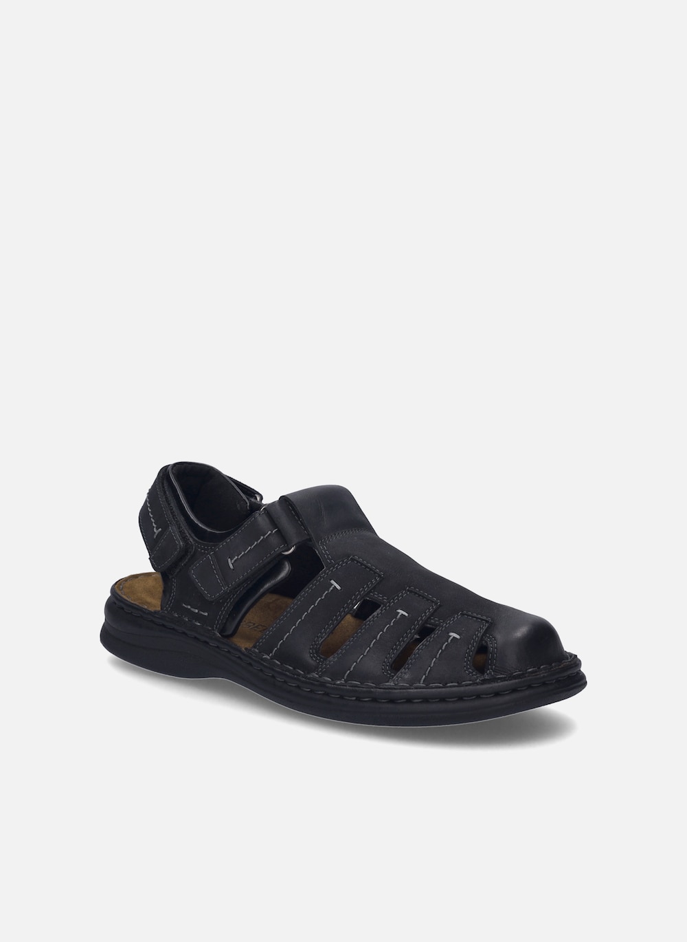 Große Größen Herren Sandale Max 92, Herren, schwarz, Größe: 44, Sonstige/Leder, Happy Size DE Men von JOSEF SEIBEL