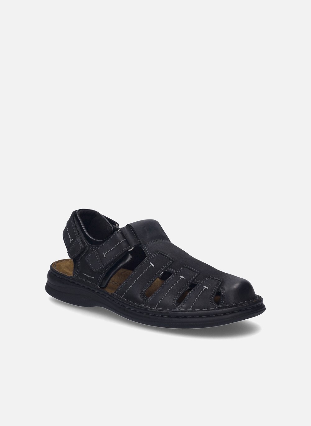 Große Größen Herren Sandale Max 92, Herren, schwarz, Größe: 46, Sonstige/Leder, Happy Size DE Men von JOSEF SEIBEL