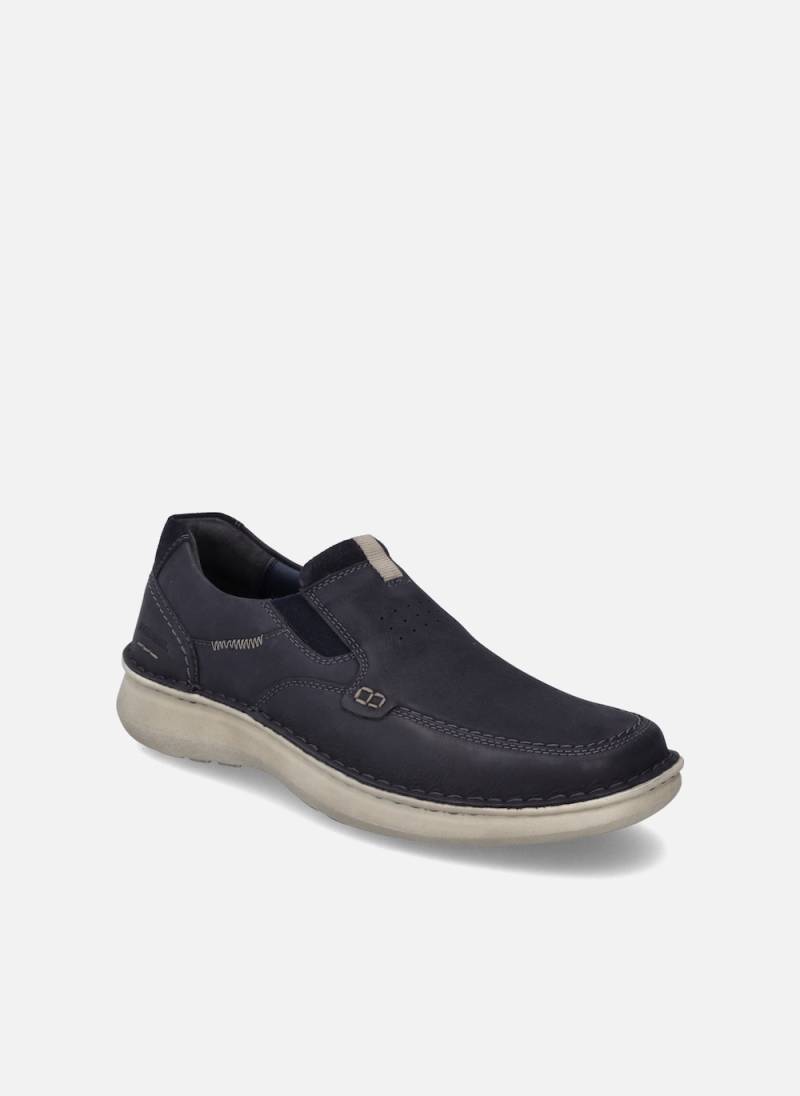 Große Größen Herren Slipper Alan 01, Herren, blau, Größe: 42, Leder, Happy Size DE Men von JOSEF SEIBEL