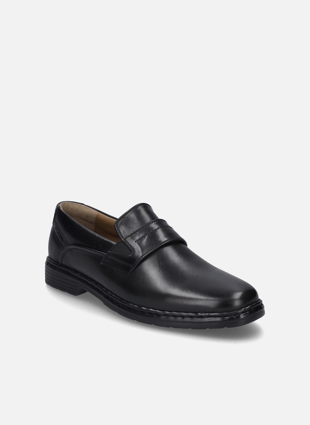 Große Größen Herren Slipper Alastair 15, Herren, schwarz, Größe: 41, Leder, Happy Size DE Men von JOSEF SEIBEL