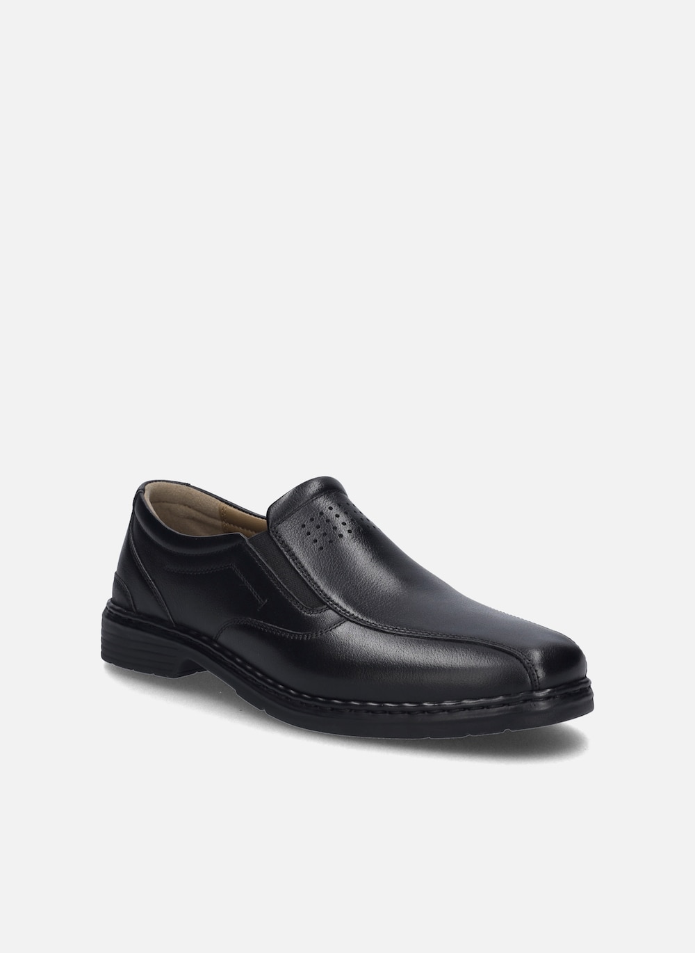 Große Größen Herren Slipper Alastair 19, Herren, schwarz, Größe: 48, Leder, Happy Size DE Men von JOSEF SEIBEL