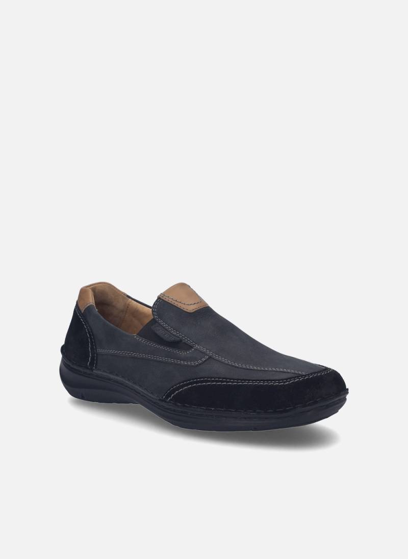 Große Größen Herren Slipper Anvers 67, Herren, schwarz, Größe: 45, Leder, Happy Size DE Men von JOSEF SEIBEL