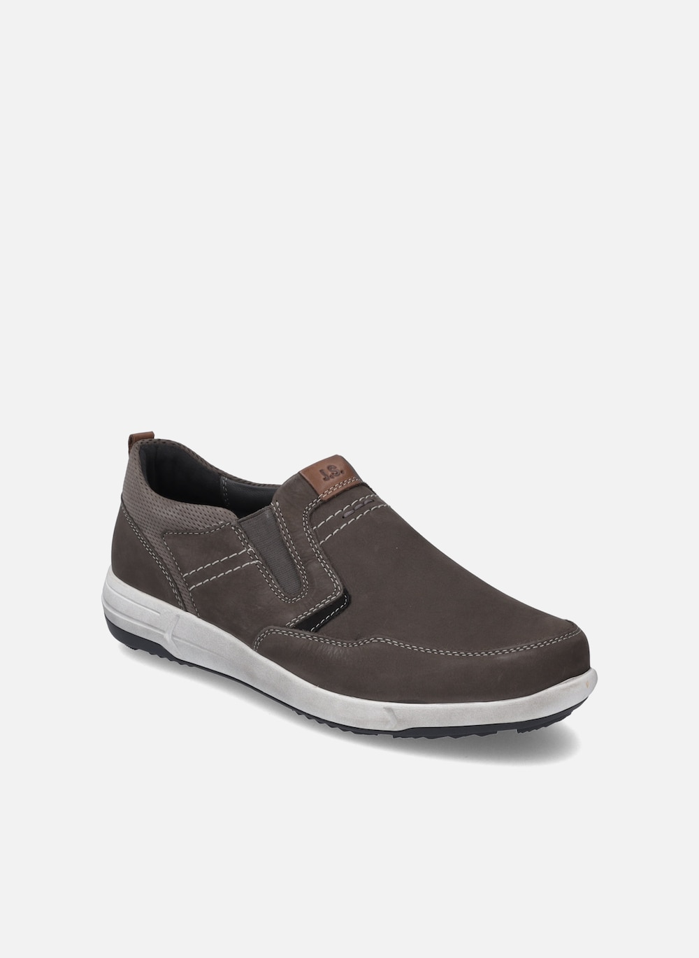 Große Größen Herren Slipper Enrico 4, Herren, grau, Größe: 40, Leder, Happy Size DE Men von JOSEF SEIBEL