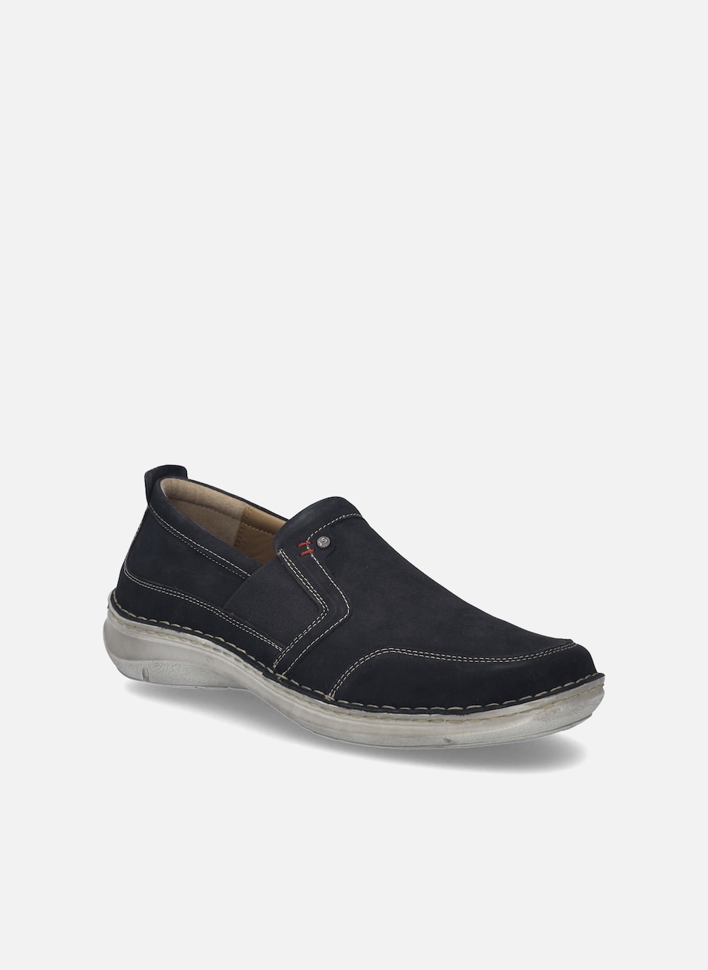 Große Größen Herren Slipper New Anvers 71, Herren, grau, Größe: 41, Leder, Happy Size DE Men von JOSEF SEIBEL