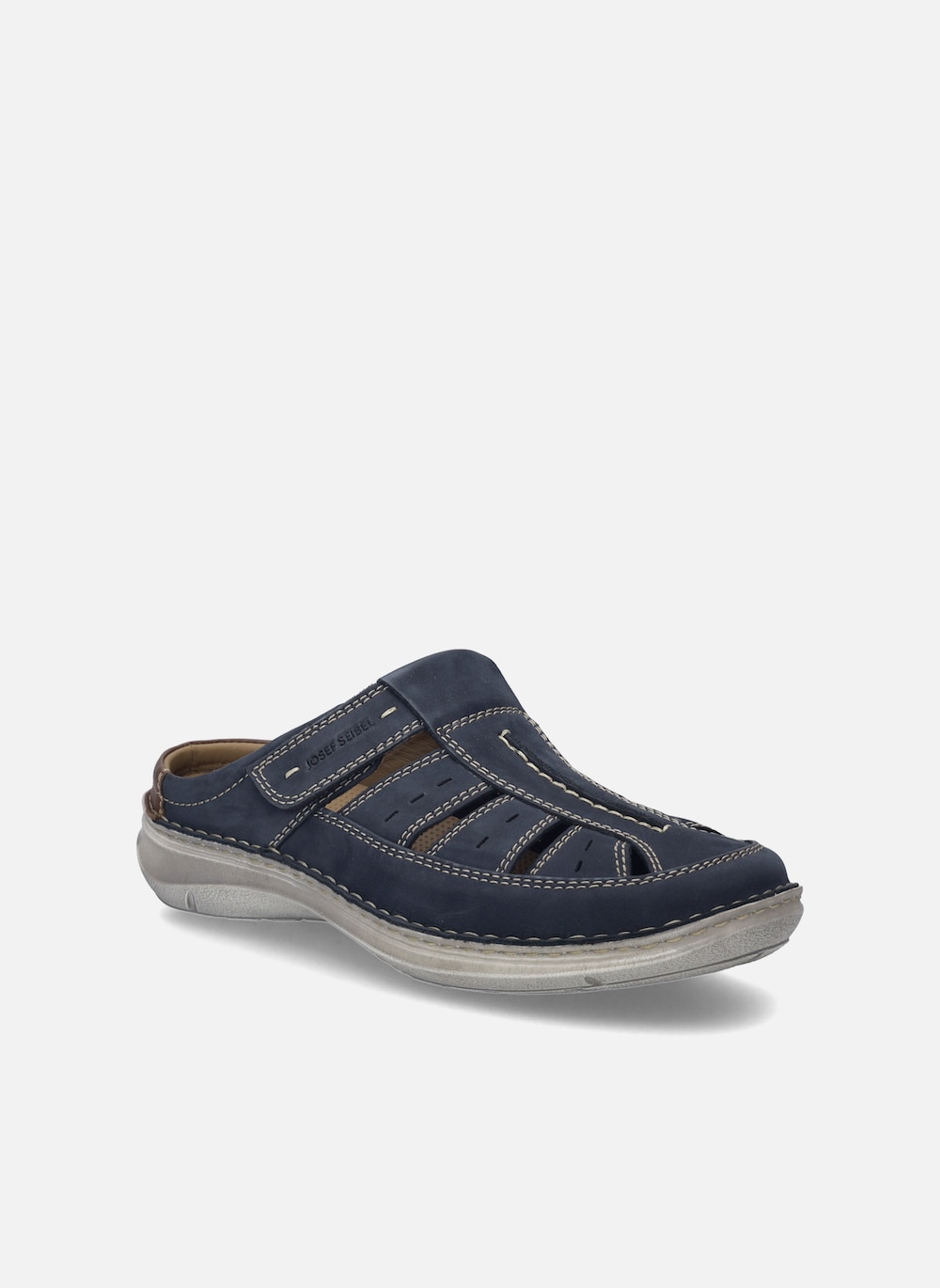 Große Größen Herren Slipper New Anvers 76, Herren, grau, Größe: 39, Leder, Happy Size DE Men von JOSEF SEIBEL