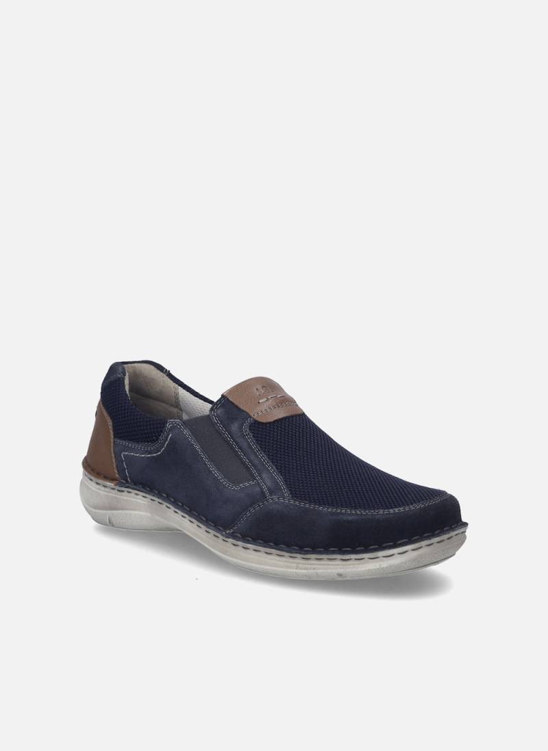 Große Größen Herren Slipper New Anvers 78, Herren, blau, Größe: 39, Sonstige/Leder, Happy Size DE Men von JOSEF SEIBEL