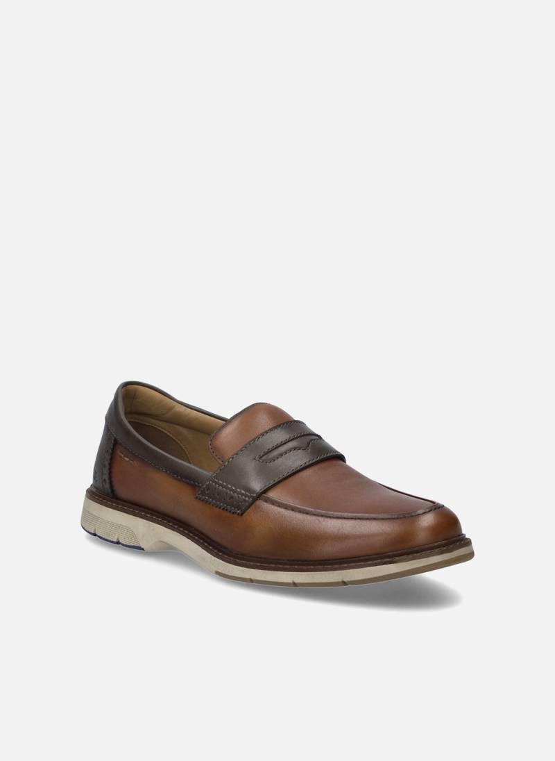 Große Größen Herren Slipper Stuart 08, Herren, braun, Größe: 44, Leder, Happy Size DE Men von JOSEF SEIBEL