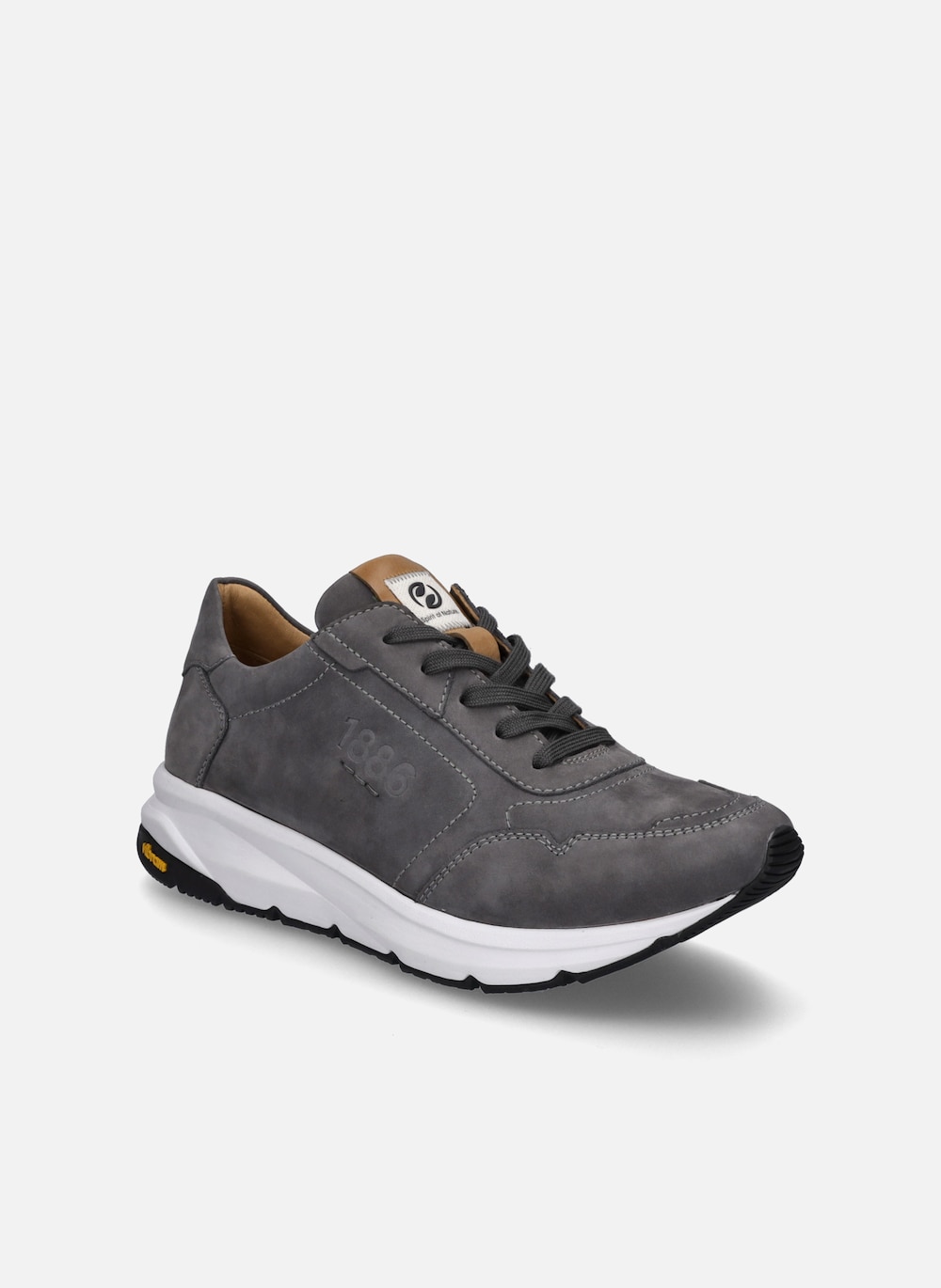 Große Größen Herren Sneaker Donald 01, Herren, grau, Größe: 42, Leder, Happy Size DE Men von JOSEF SEIBEL