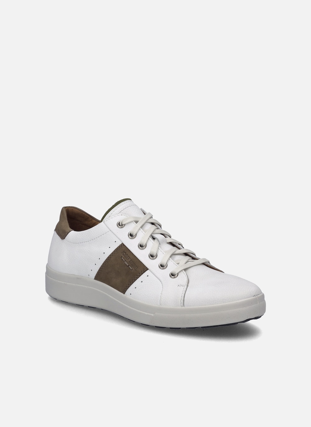 Große Größen Herren Sneaker Maddox 04, Herren, weiß, Größe: 42, Leder, Happy Size DE Men von JOSEF SEIBEL