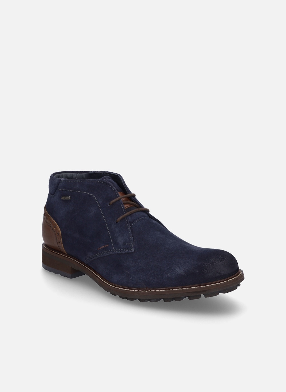 Große Größen Herren Stiefelette Jasper 51, Herren, blau, Größe: 40, Leder, Happy Size DE Men von JOSEF SEIBEL