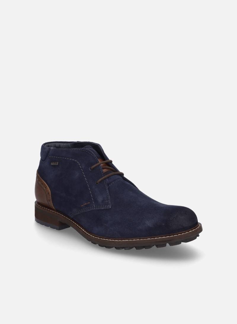 Große Größen Herren Stiefelette Jasper 51, Herren, blau, Größe: 40, Leder, Happy Size DE Men von JOSEF SEIBEL
