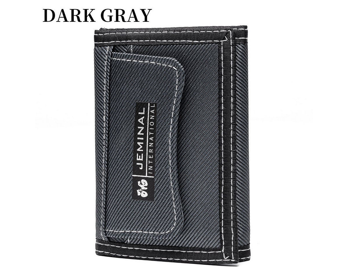 JOSEKO Mini Geldbörse Korean Wallet in Hellgrau – Minimalismus trifft asiatischen Chic, Koreanisches Slim-Design von JOSEKO