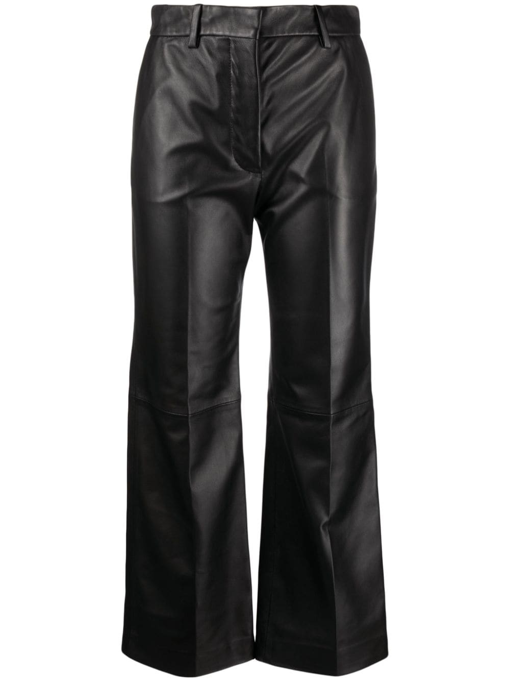 JOSEPH Cropped-Hose aus Leder - Schwarz von JOSEPH