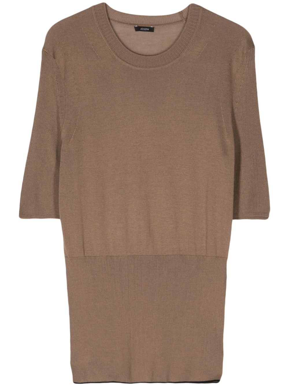 JOSEPH Kurzärmeliger Pullover aus Feinstrick - Nude von JOSEPH