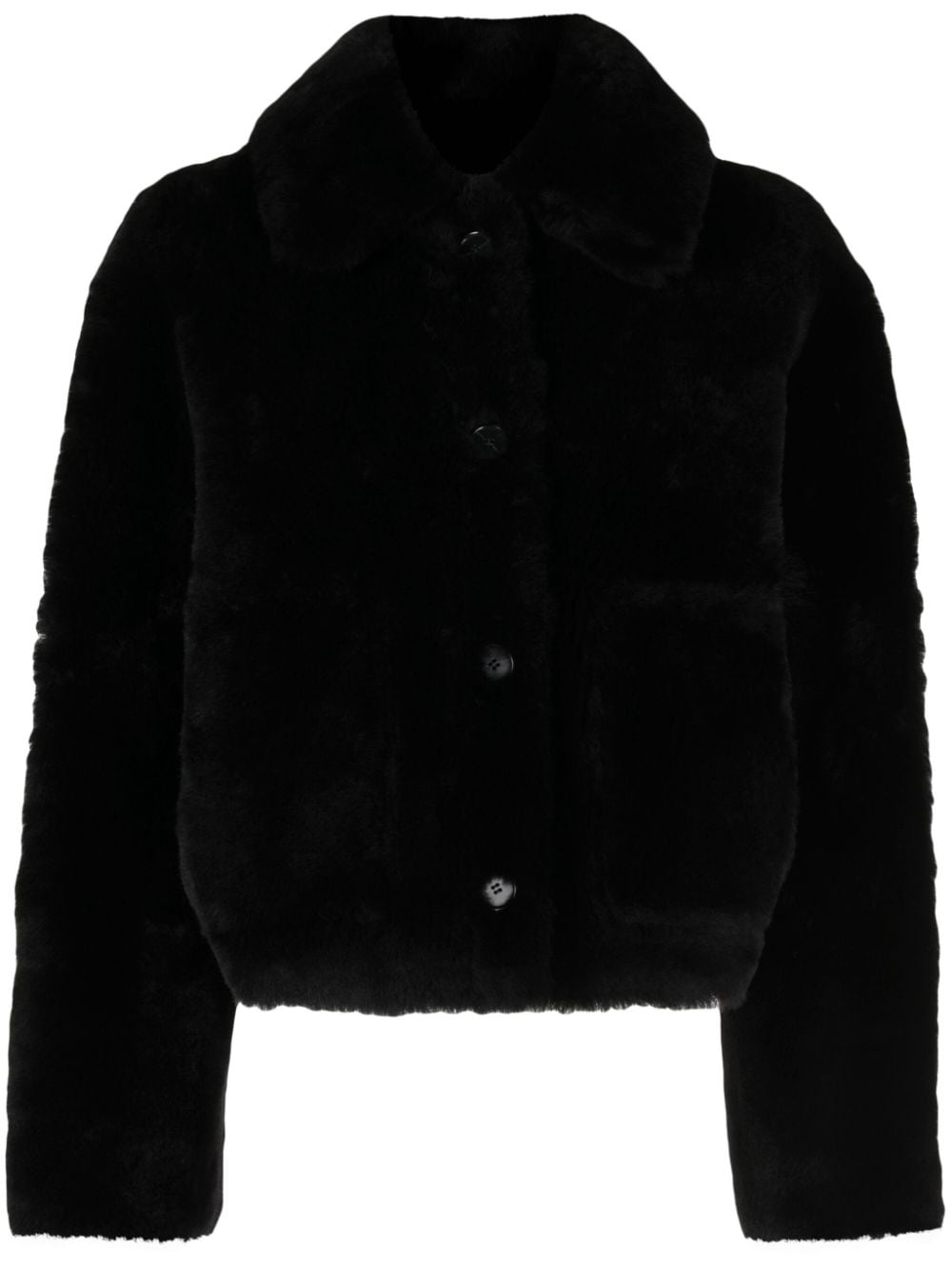 JOSEPH Wendbarer Mantel aus Shearling - Schwarz von JOSEPH