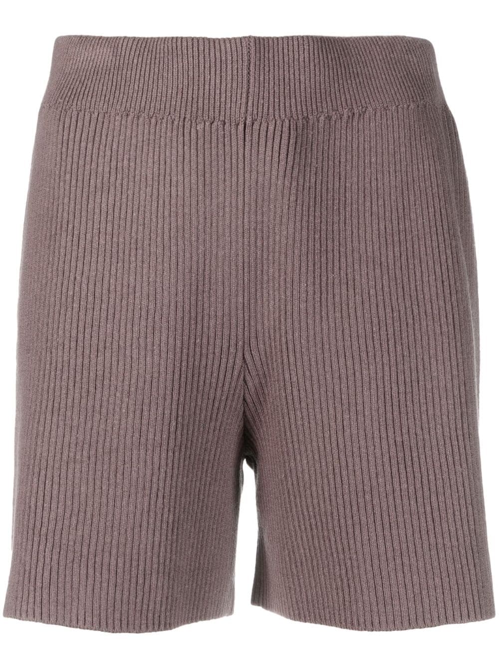 JOSEPH Gerippte Shorts aus Seide - Braun von JOSEPH