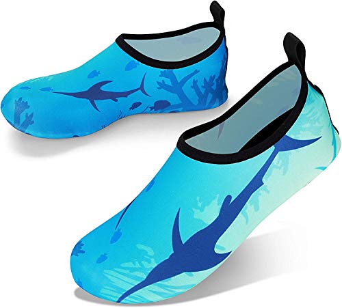 JOTO Wasserschuhe für Damen Herren Kinder, Unisex Badeschuhe Strandschuhe Quick-Dry Schnelltrockend Aquaschuhe Schwimmschuhe Surfschuhe Barfuß Schuhe von JOTO