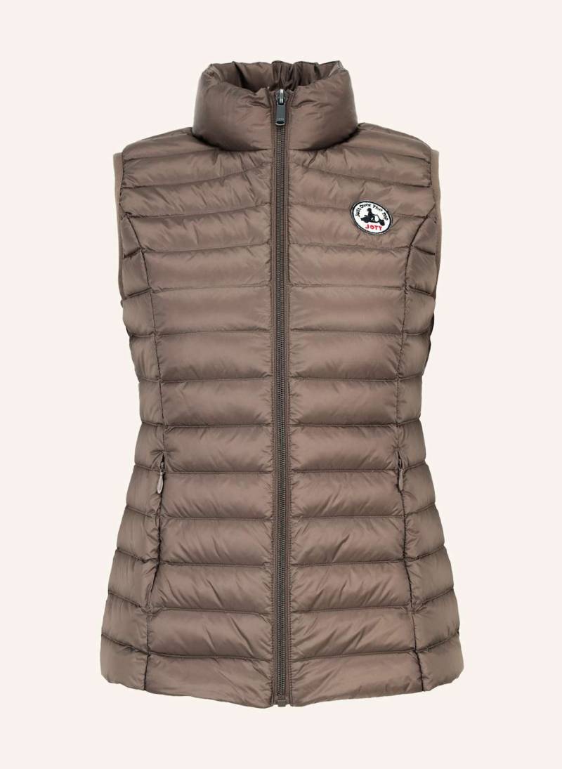 Jott Lightweight-Daunenweste Seda beige von JOTT