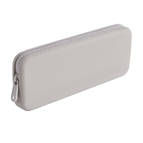 JOVAKIT Rechteckige tragbare Silikon-Kosmetiktasche für Damen, wasserdichte Make-up-Tasche, Geschenke für Frauen und Mädchen, Reißverschluss, Make-up-Pinsel, Kulturbeutel, Reiseaufbewahrung von JOVAKIT