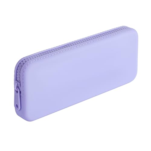 JOVAKIT Rechteckige tragbare Silikon-Kosmetiktasche für Damen, wasserdichte Make-up-Tasche, Geschenke für Frauen und Mädchen, Reißverschluss, Make-up-Pinsel, Kulturbeutel, Reiseaufbewahrung von JOVAKIT