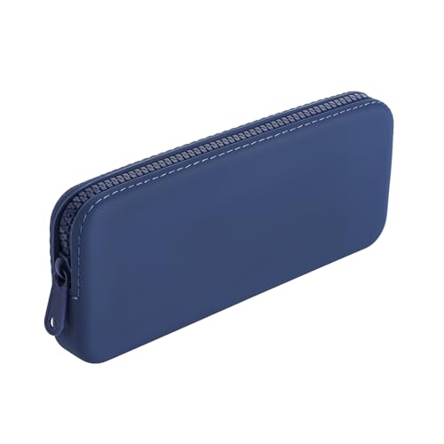 JOVAKIT Rechteckige tragbare Silikon-Kosmetiktasche für Damen, wasserdichte Make-up-Tasche, Geschenke für Frauen und Mädchen, Reißverschluss, Make-up-Pinsel, Kulturbeutel, Reiseaufbewahrung von JOVAKIT