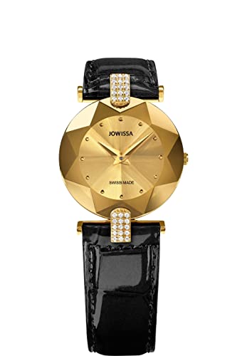 JOWISSA Gold/Schwarz Facet Strass Schweizer Damenuhr J5.009.M JOWISSA Gold/Schwarz Facet Strass Schweizer Damenuhr J5.009.M von JOWISSA