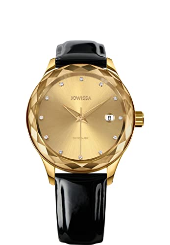 JOWISSA Gold/Schwarz Tiro Schweizer Damenuhr J6.231.M von JOWISSA