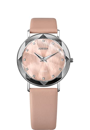 JOWISSA Rosa/Silber Facet Schweizer Damenuhr J5.605.L von JOWISSA