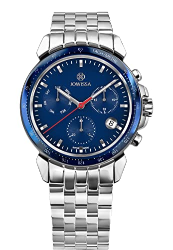 JOWISSA Silber/Blau LeWy 9 Schweizer Herrenuhr J7.038.L von JOWISSA