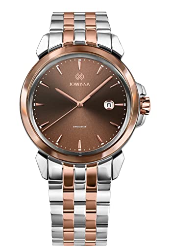JOWISSA Stahl/Rosa/Braun LeWy 3 Schweizer Herrenuhr J4.251.L von JOWISSA