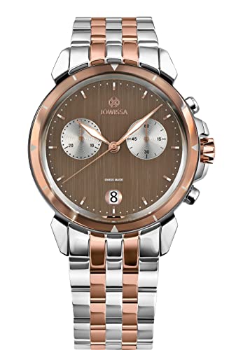 JOWISSA Stahl/Rosa/Braun LeWy 6 Schweizer Herrenuhr J7.020.L von JOWISSA