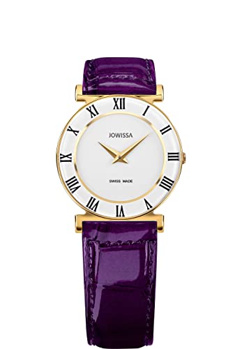 JOWISSA Weiss/Gold/Violett Roma Colori Schweizer Damenuhr J2.034.M von JOWISSA