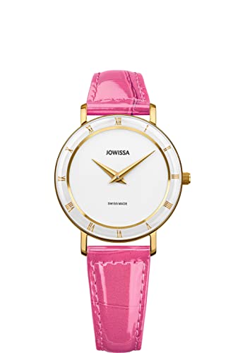 JOWISSA Weiss/Pink/Gold Roma Schweizer Damenuhr J2.280.M von JOWISSA