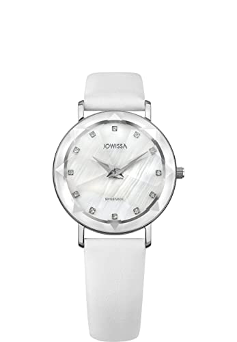 JOWISSA Weiss/Silber Facet Schweizer Damenuhr J5.603.M von JOWISSA