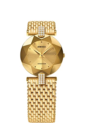 Jowissa Damen-Armbanduhr XS Facet Strass Analog Edelstahl J5.010.M von JOWISSA