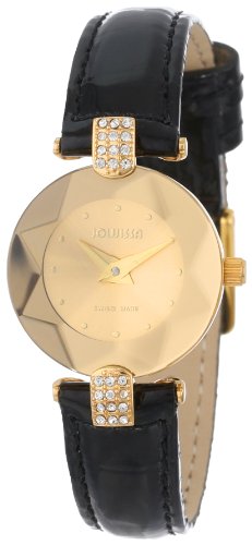 Jowissa Damen-Armbanduhr XS Facet Strass Analog Leder J5.009.S von JOWISSA