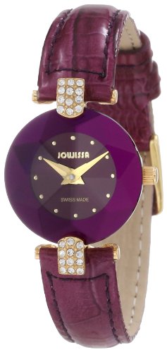 Jowissa Damen-Armbanduhr XS Facet Strass Analog Leder J5.015.S von JOWISSA