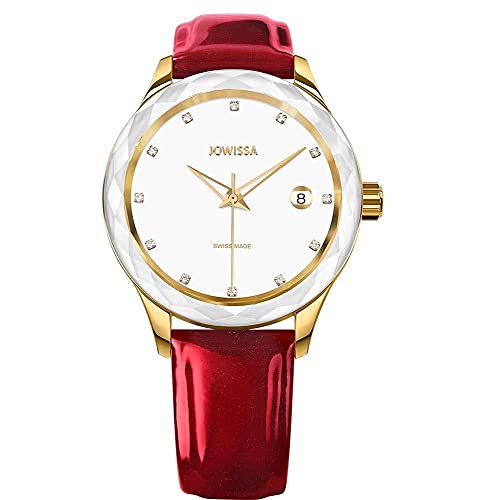 Jowissa Gold/Weiss/Rot Tiro Schweizer Damenuhr J6.233.M von JOWISSA